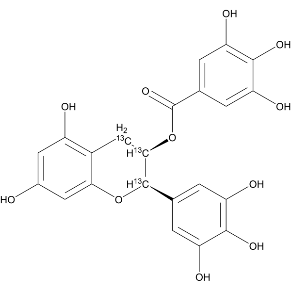 (+/-)-Epigallocatechin Gallate-13C3 ((-)-Epigallocatechin Gallate-13C3)